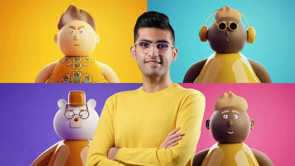 Blender 3D角色视觉插画设计完整制作流程视频教程 Blender 3D: Design 3D Characters in Blender from Scratch