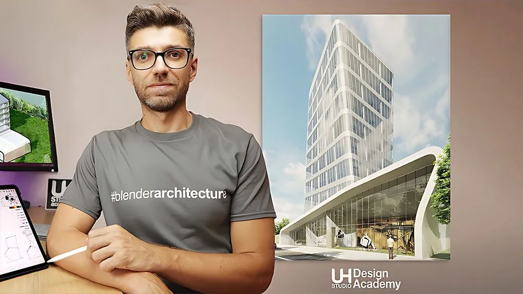 Blender建筑设计工作流程大师级指南视频教程 Blender Architecture Masterclass