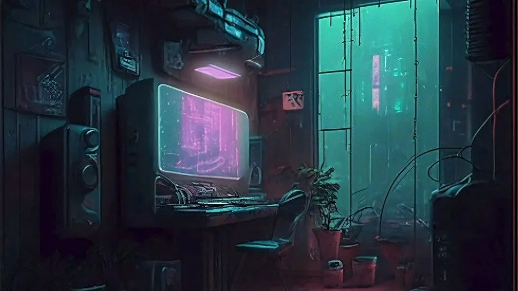 Blender赛博朋克主题房间建模制作视频教程 Designing a Room with Cyberpunk Themes