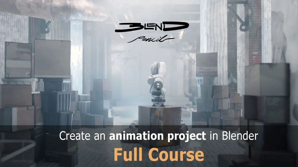 Blender创意动画短片项目制作流程视频教程 Create your animation project in Blender