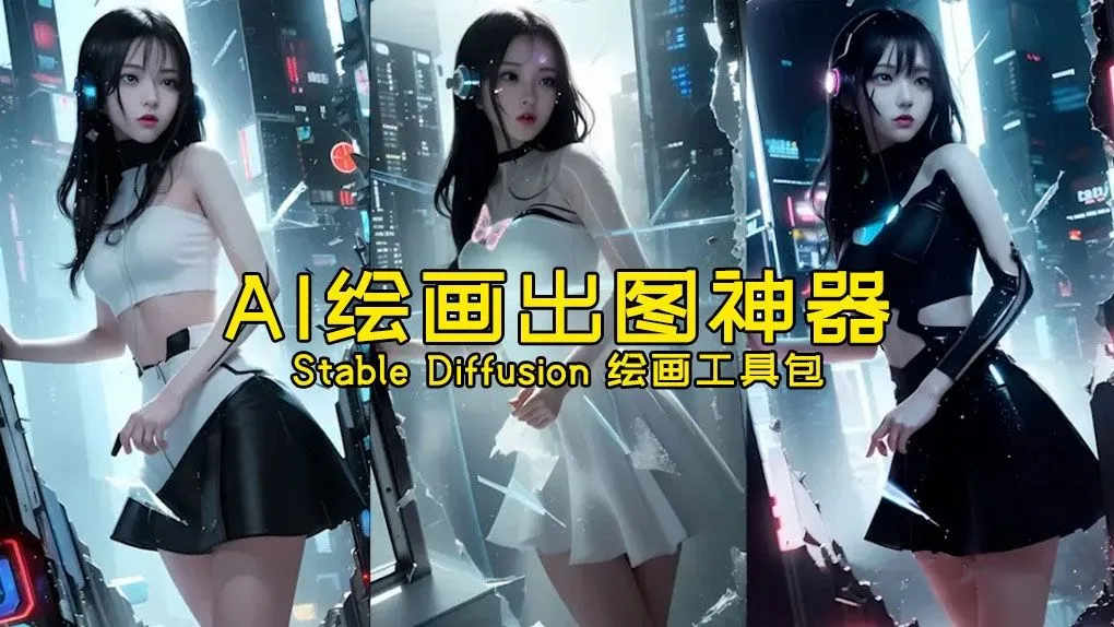 火爆全网Ai绘画神器：Stable Diffusion AI绘画软件包+120G模型+教程