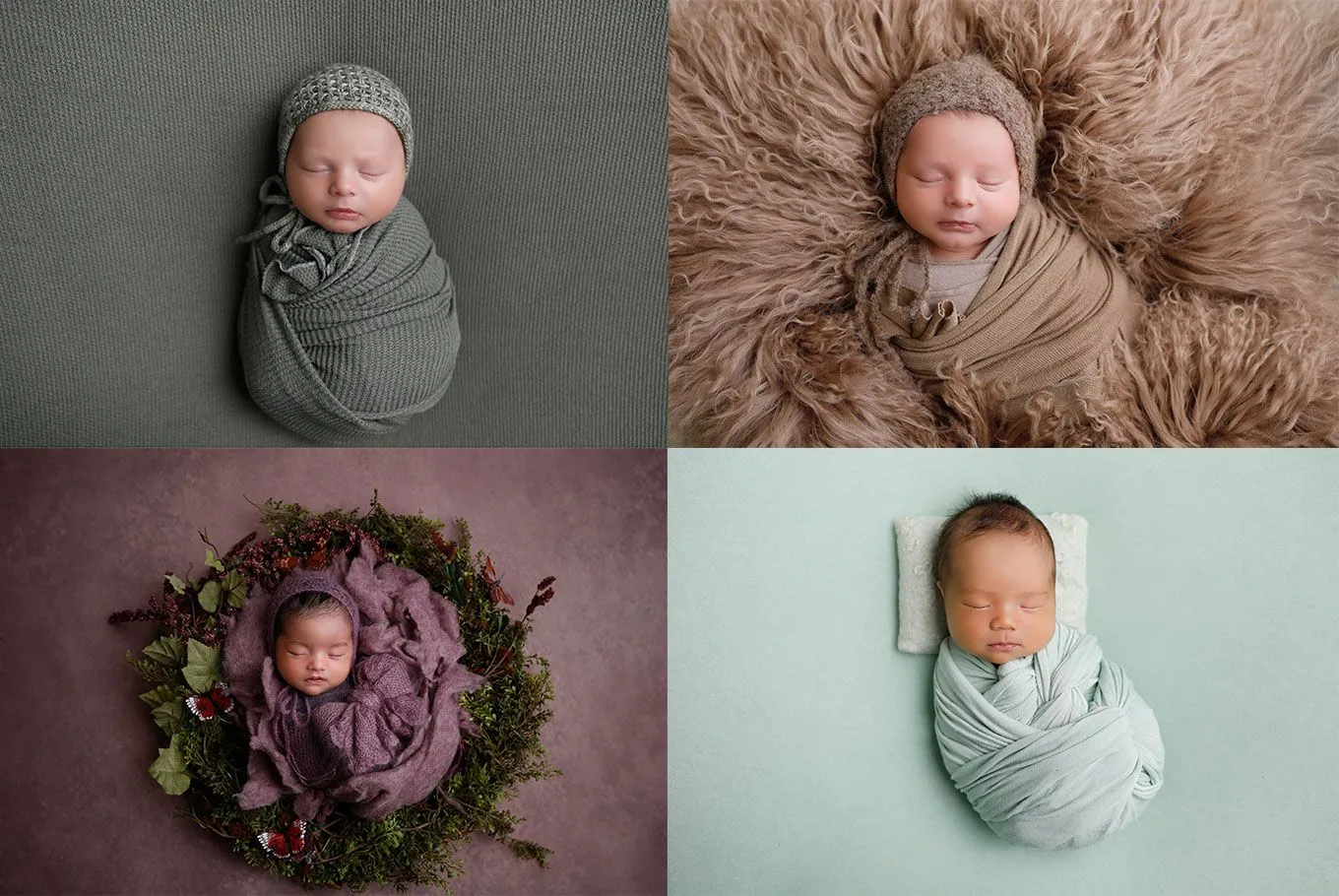 摄影师Ana Brandt创意新生儿包裹裹布造型教程合集 中文字幕