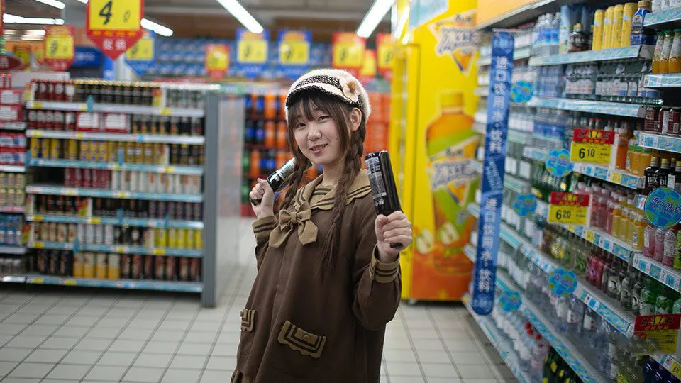 46张国内美女超市外拍人像写真摄影原片RAW原片素材