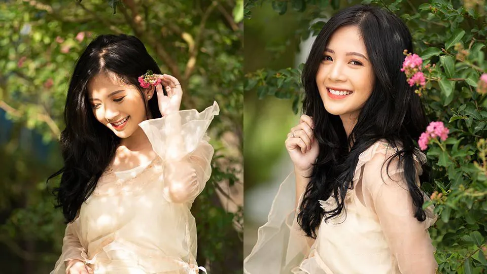 9张户外清新阳光美女写真摄影原片RAW原片素材