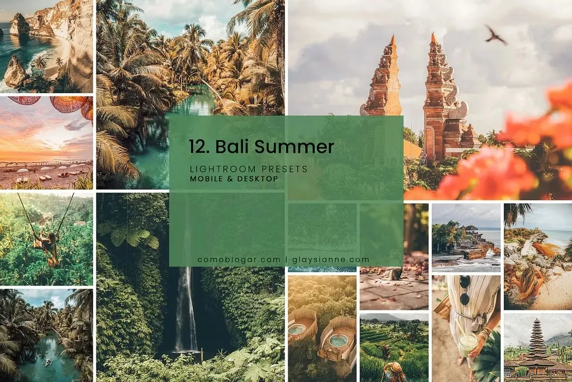 9款巴厘岛夏天热带旅游人文风光生活摄影调色Lightroom预设 12. Bali Summer – Lightroom Presets