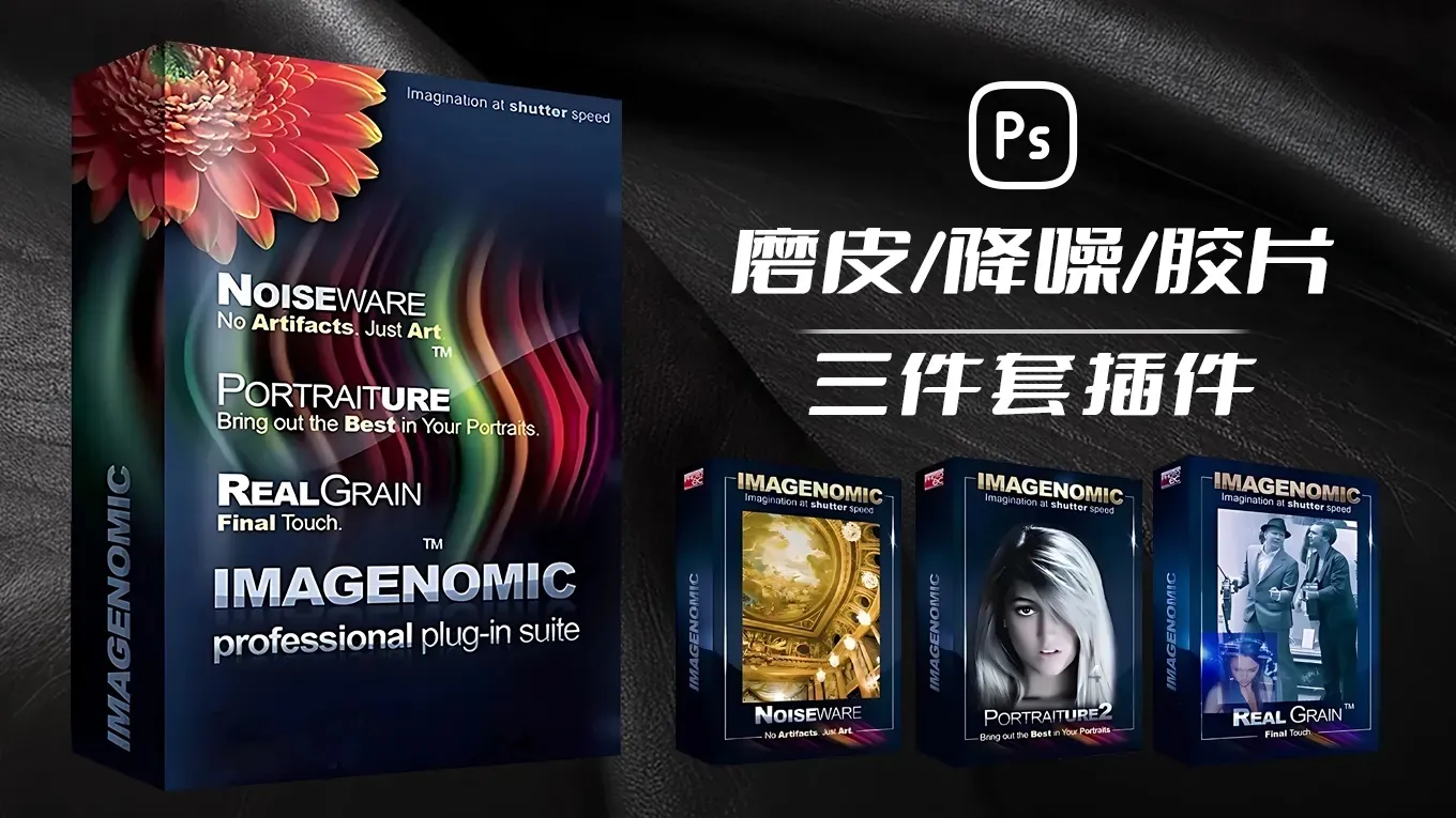 降噪磨皮胶片调色套装PS插件 Imagenomic Professional Plugin Suite v2027 Win汉化中文版