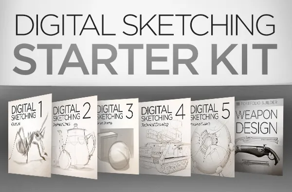 数字绘画素描基础全能大师班训练视频教程 Ctrl+Paint Digital Sketching Starter Kit