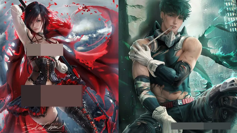 P站画师Sakimi Chan超级卡通角色手绘实例训练教程83季