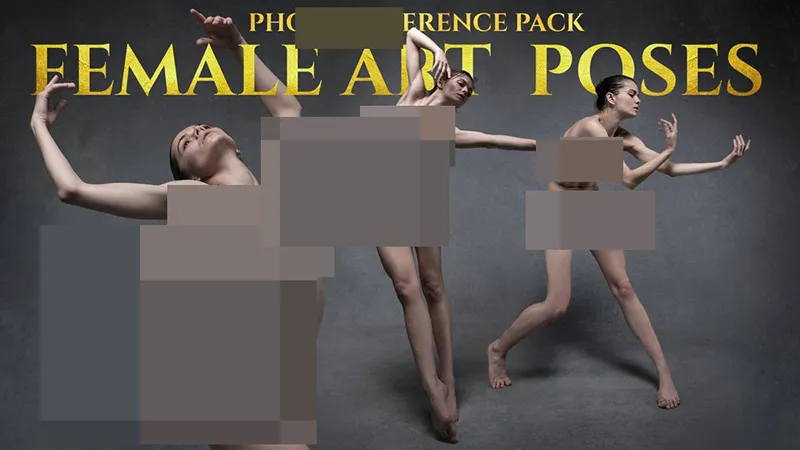 1000张女性人体艺术姿势造型高清参考图合集