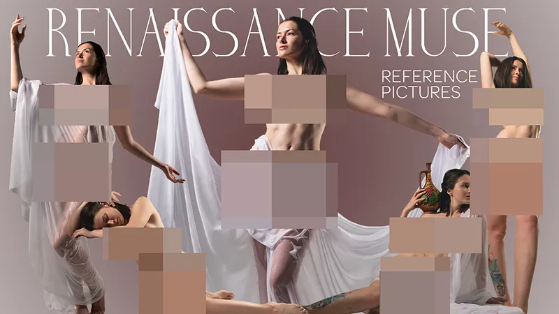 550张缪斯艺术女神艺术姿势造型高清参考图合集