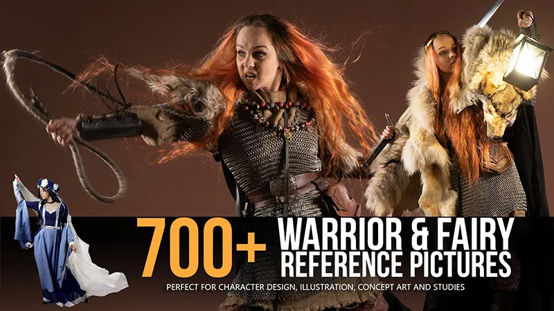 700组战士与巫师动作服装姿势造型高清参考图片合集