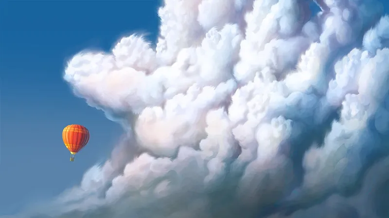 PS云彩插画实例视频教程 Drawing and Painting Clouds for Digital Illustration