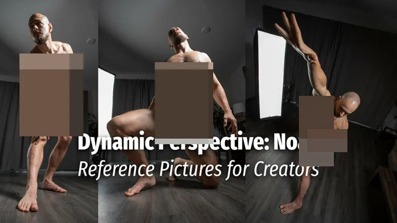 200张动态透视男性姿势造型艺术高清参考图合集