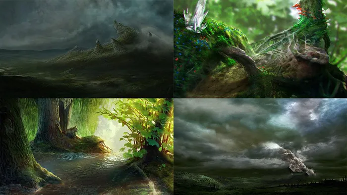 Photoshop唯美梦幻场景绘制视频教程 CG Cookie The Elements Course