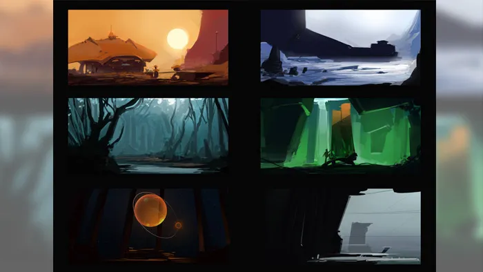 Photoshop环境艺术绘画训练视频教程 ConceptCookie Environment Thumbnailing