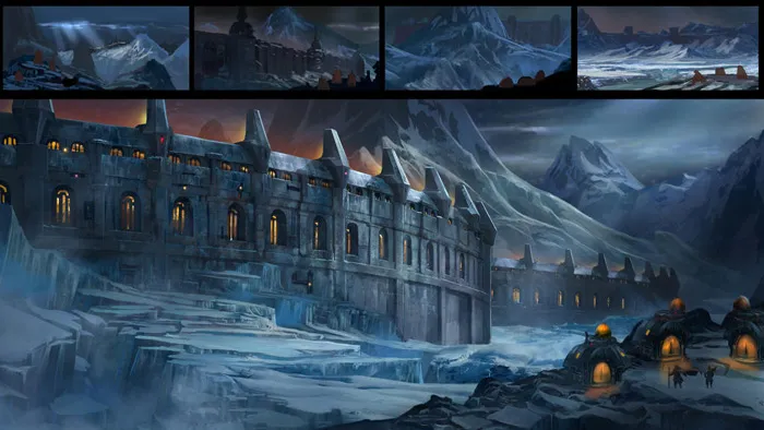 Photoshop山腰概念环境艺术绘画视频教程 Mountainside Camp Environment