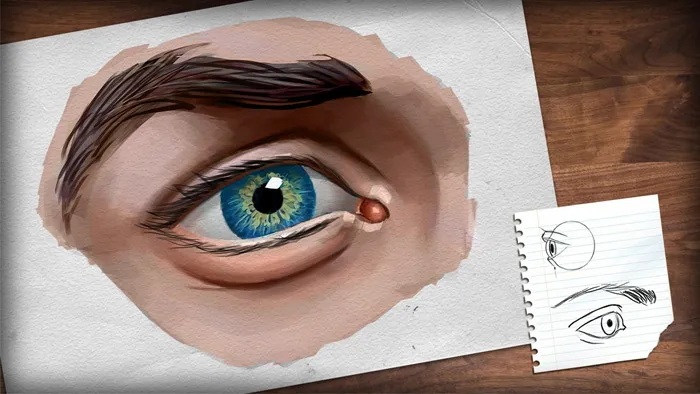 Photoshop人类眼睛数码手绘视频教程 Drawing the Human Eye in Photoshop