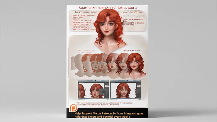 人物肖像数字绘画训练视频教程 Digital Painting Portrait 101 Tutorial