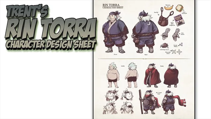 忍者卡通角色数字绘画训练视频教程 Trents Rin Torra Character Design Sheet Lesson