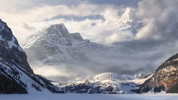 PS壮观雪山数字绘景制作训练视频教程 Matte Painting a Sci-Fi Winterscape in Photoshop