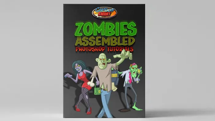 卡通僵尸绘画与上色技巧视频教程 CartoonSmart Zomies Assembled