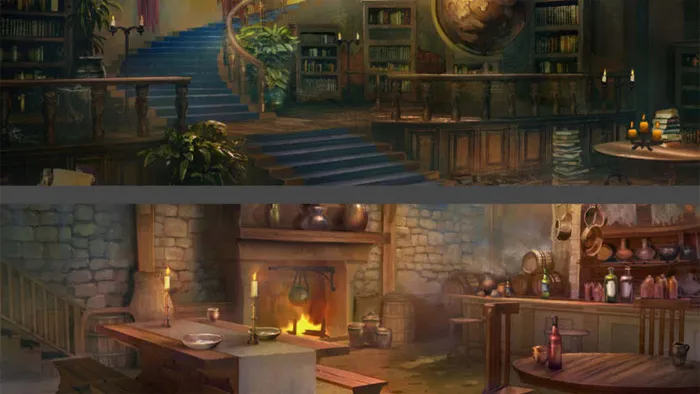 中世纪概念室内环境绘画训练视频教程 Gumroad Fantasy Environment Interiors by Tyler Edlin