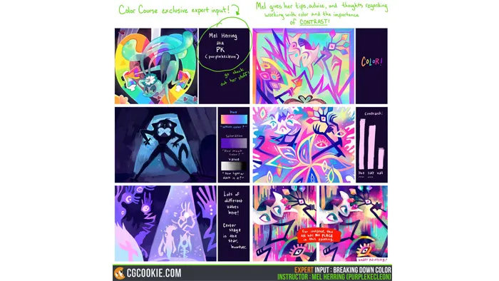 原画色彩配色艺术训练视频教程 CGCookie Color Course Understanding Color UPDATED