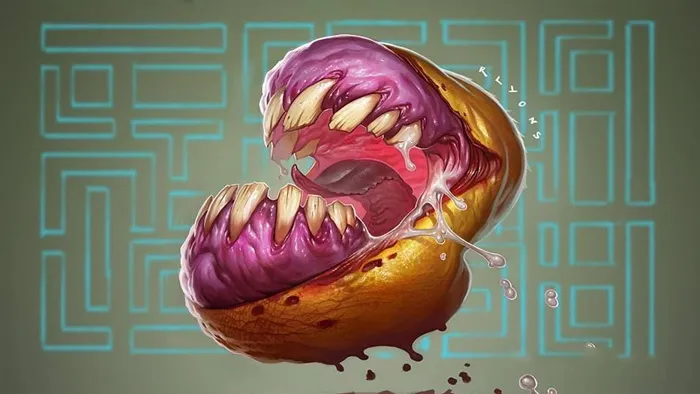 邪恶吃豆人数字绘画训练视频教程 Gumroad Character illustration Pacman vs Ratfink by Richard Lyons