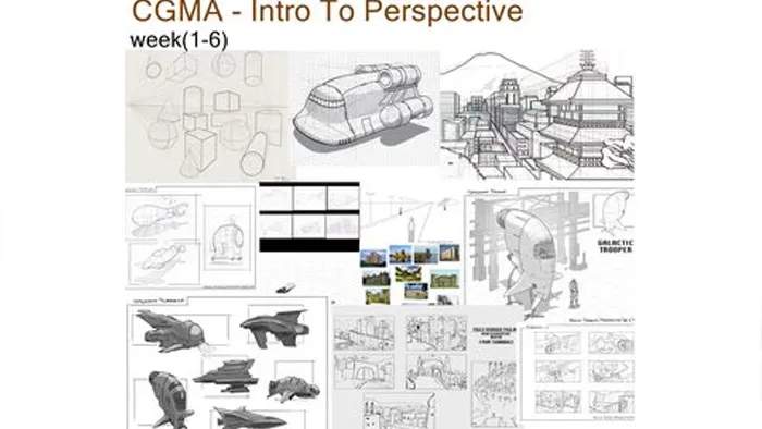 CGMA透视绘画技巧大师班视频教程 CGMA Intro To Perspective Week 1-6