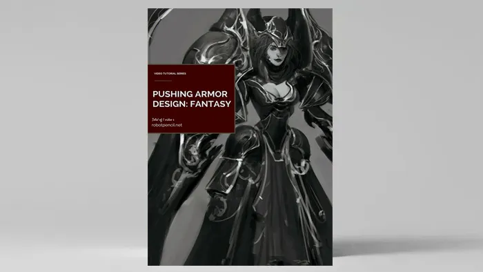 幻想装甲女战士绘画艺术训练视频教程 Gumroad Pushing Fantasy Armor Design by Anthony Jones