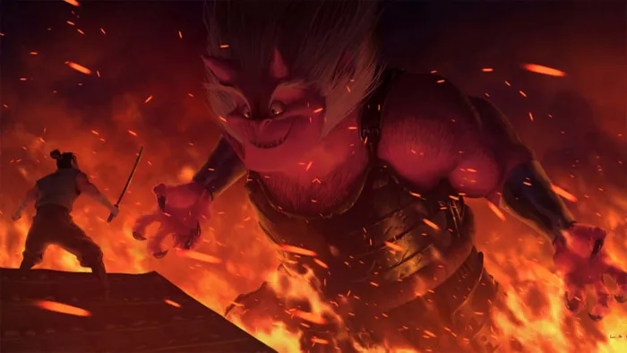 超酷游戏对战插画绘画训练视频教程 Issunboshi VS Oni From Sketches to Final Painting by Ryan Lang