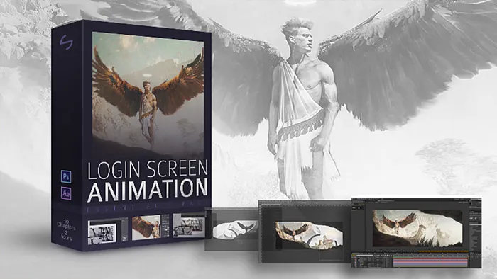 神界天使特效动画实例训练视频教程 Animated Login Screen Essentials