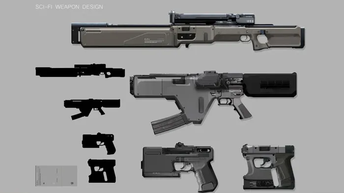 游戏科技武器设计视频教程 GUMROAD JOHN J. PARK INTRO TO CONCEPT PROPS: WEAPON DESIGN