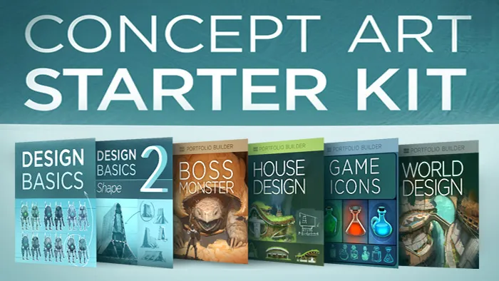 游戏概念艺术绘画训练视频教程 CTRL+PAINT CONCEPT ART STARTER KIT