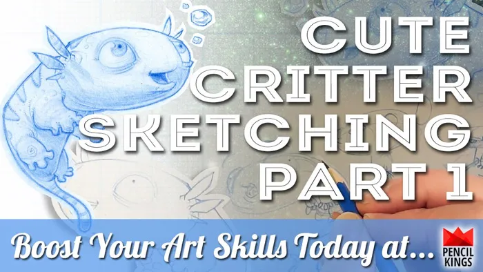 小精灵铅笔绘画实例训练视频教程 Cute Critter Pencil Sketching