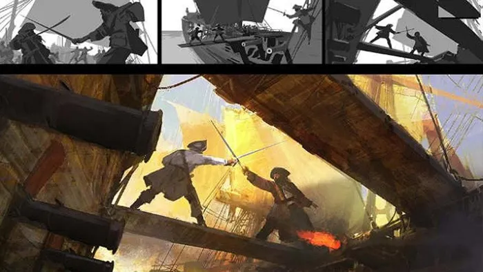 John Park海盗战争数字绘画实例训练视频教程