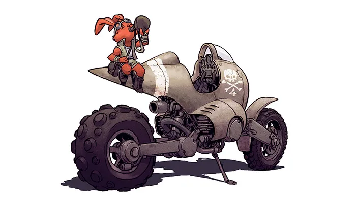 摩托战车概念设计绘画实例训练视频教程