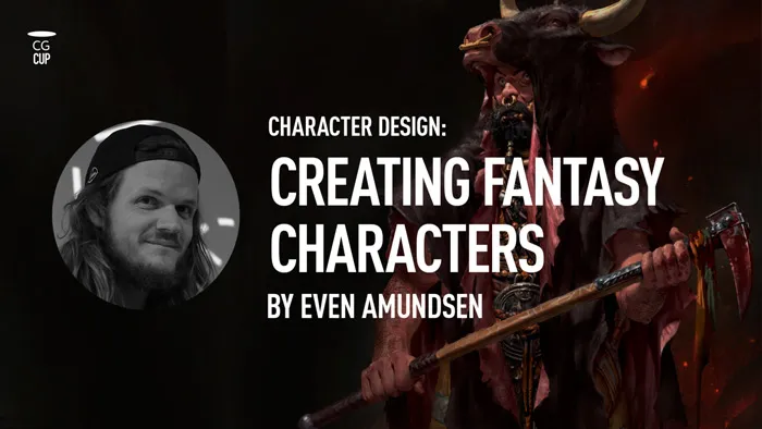 古代凶猛残暴战士概念设计数字绘画工作流教程 CGCUP – Creating Fantasy Characters – From Ideation to Final Art with Even Amundsen