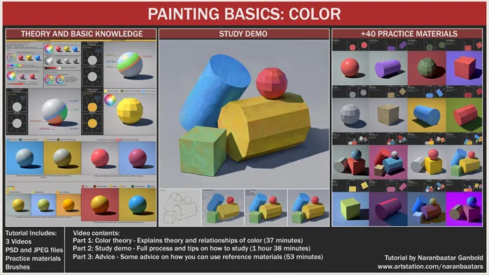 绘画基础知识训练之色彩视频教程 PAINTING BASICS: COLOR