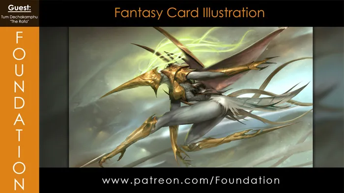 概念艺术幻想角色数字绘画实例训练教程 Foundation Art Group - Fantasy Card Illustration with Tum Dechakamphu