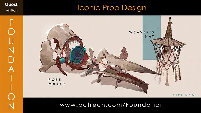 Airi Pan画师数字绘画实例训练教程 Foundation Patreon – Iconic Prop Design with Airi Pan