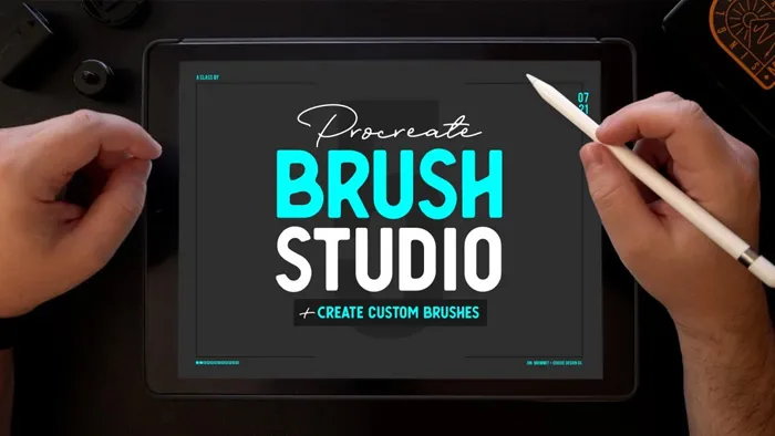 Procreate中创建自定义不同效果画笔视频教程 Procreate 5 Brush Studio - Create Custom Brushes