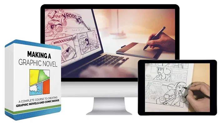 漫画书籍从绘画到出版印刷全流程视频教程 Bloop Animation – Making a Graphic Novel