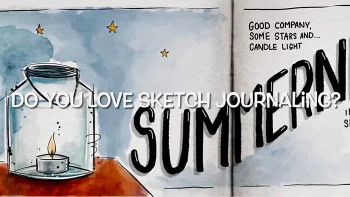 Procreate创建可爱Sketch日志数字绘画视频教程 中文字幕