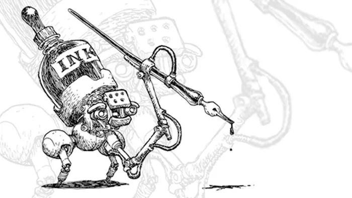 欧美墨水笔传统绘画训练视频教程