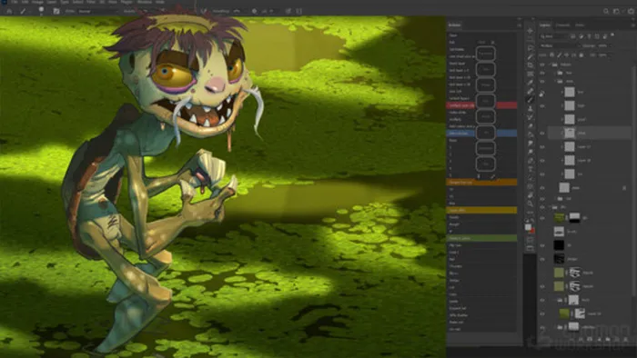 Photoshop数字绘画行业标准技术训练视频教程 Digital Painting in Photoshop