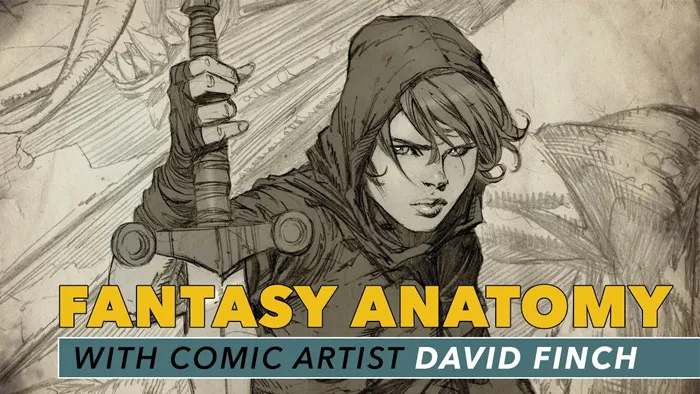 漫画角色铅笔人体解剖结构草图传统绘画工作流程视频教程 David Finch: Fantasy Anatomy