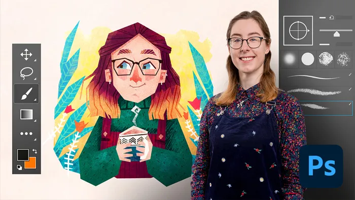 Photoshop插画师数字绘画全面核心训练视频教程 Introduccion a Photoshop para ilustradores