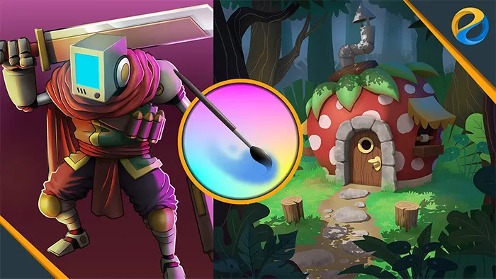 Krita 5.0数字绘画全面核心技术训练视频教程 中文字幕 Digital painting with Krita 5.0 intermediate level