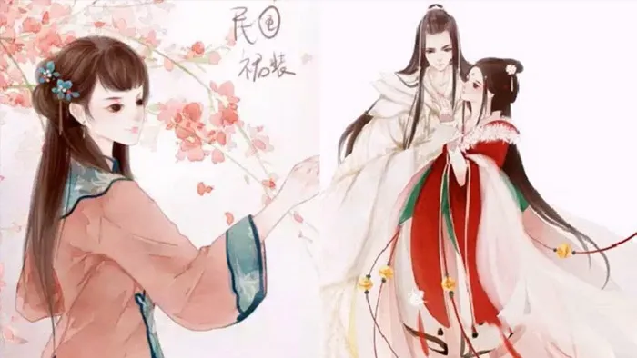 睦月教室古风花鸟人物插画教程SAI+PS中文视频教程